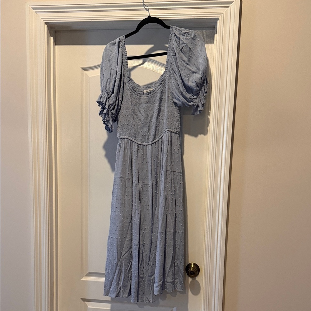 Mittoshop Light Blue Midi Dress